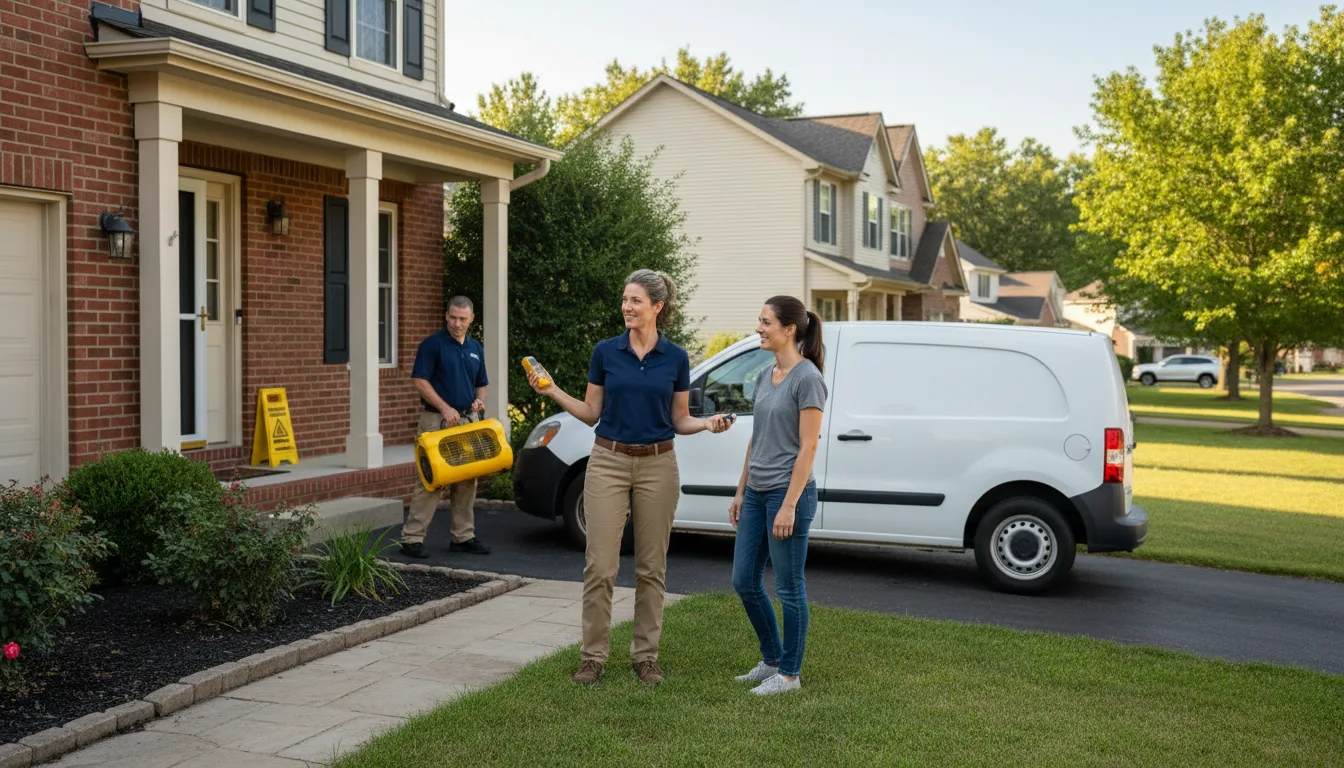 Residential water damage restoration in Williams, AZ